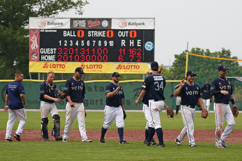 Spiel 1 des Rückspiels gegen die Reds ging deutlich an den amtierenden Meister Heidenheim.
Foto: Kalle Linkert